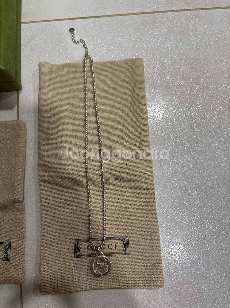 구찌 목걸이/팔찌 세트(정품)--1