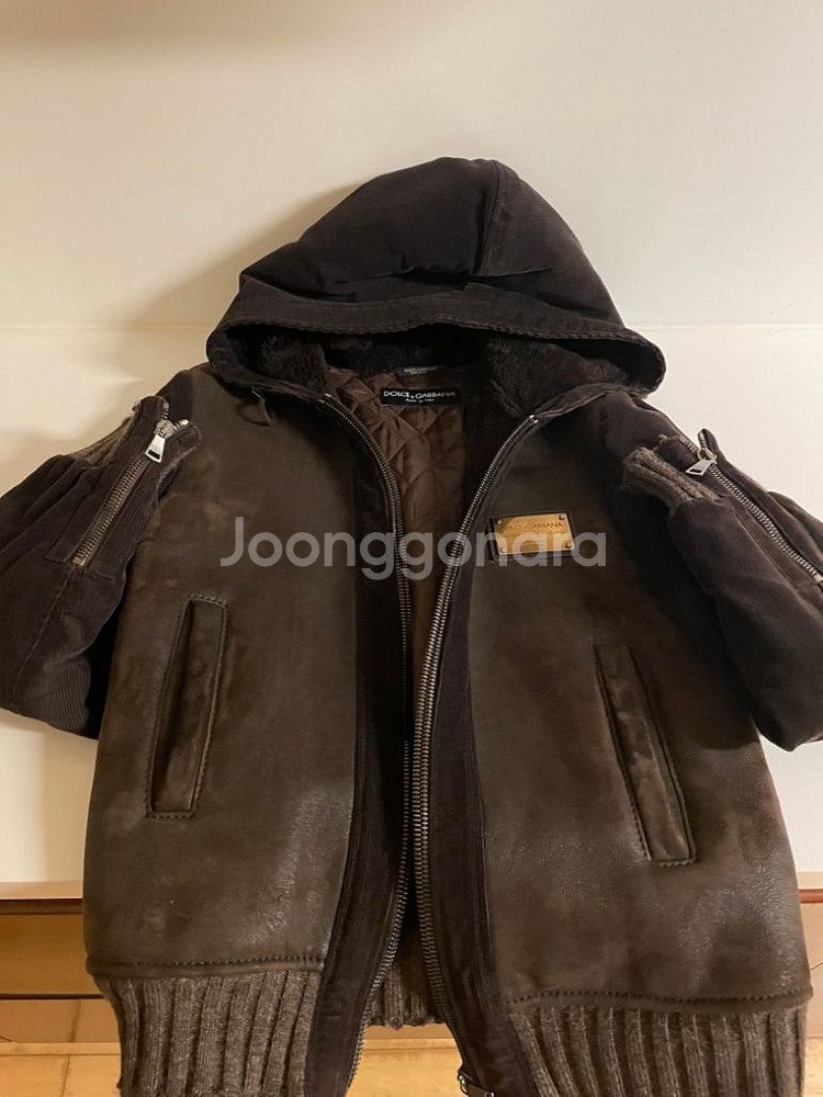 돌체앤가바나양가죽양털자켓--0