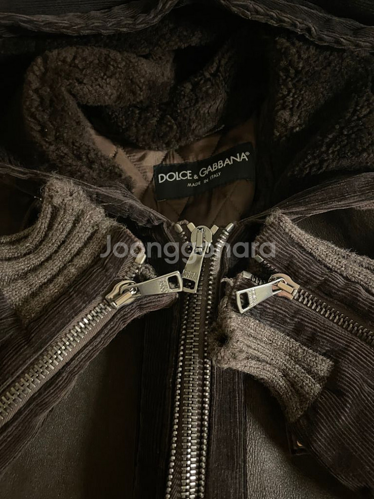 돌체앤가바나양가죽양털자켓--5