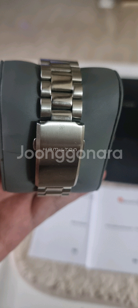 해밀턴카키필드 쿼츠시계 (풀세트)40mm--2