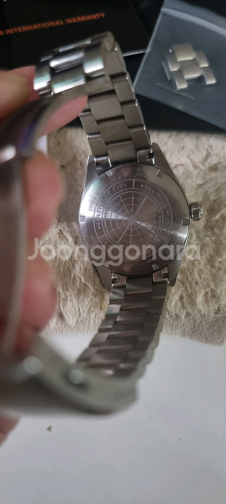 해밀턴카키필드 쿼츠시계 (풀세트)40mm--4