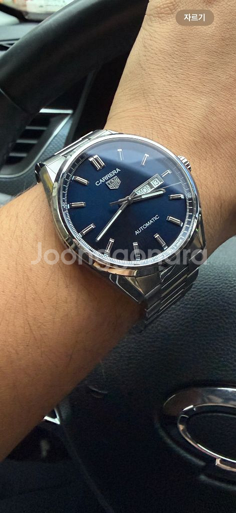 태그호이어 까레라 데이데이트 41mm 청판--0