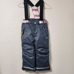 120사이즈 PETITE 그레이멜빵검정 스키복 바지