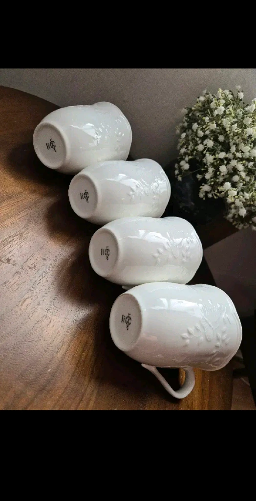 레녹스 메도우 화이트 머그4개,일괄가 이미지