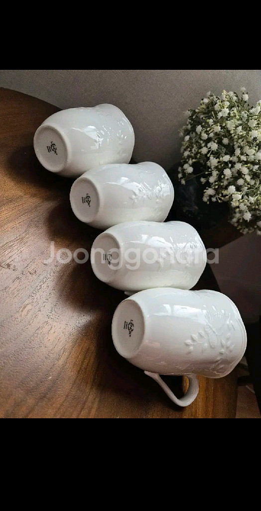 레녹스 메도우 화이트 머그4개,개당15000--1