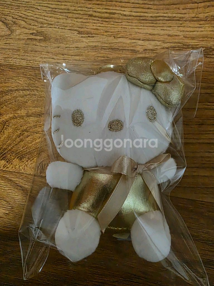 헬로키티 골드하트 키링(13cm)--0