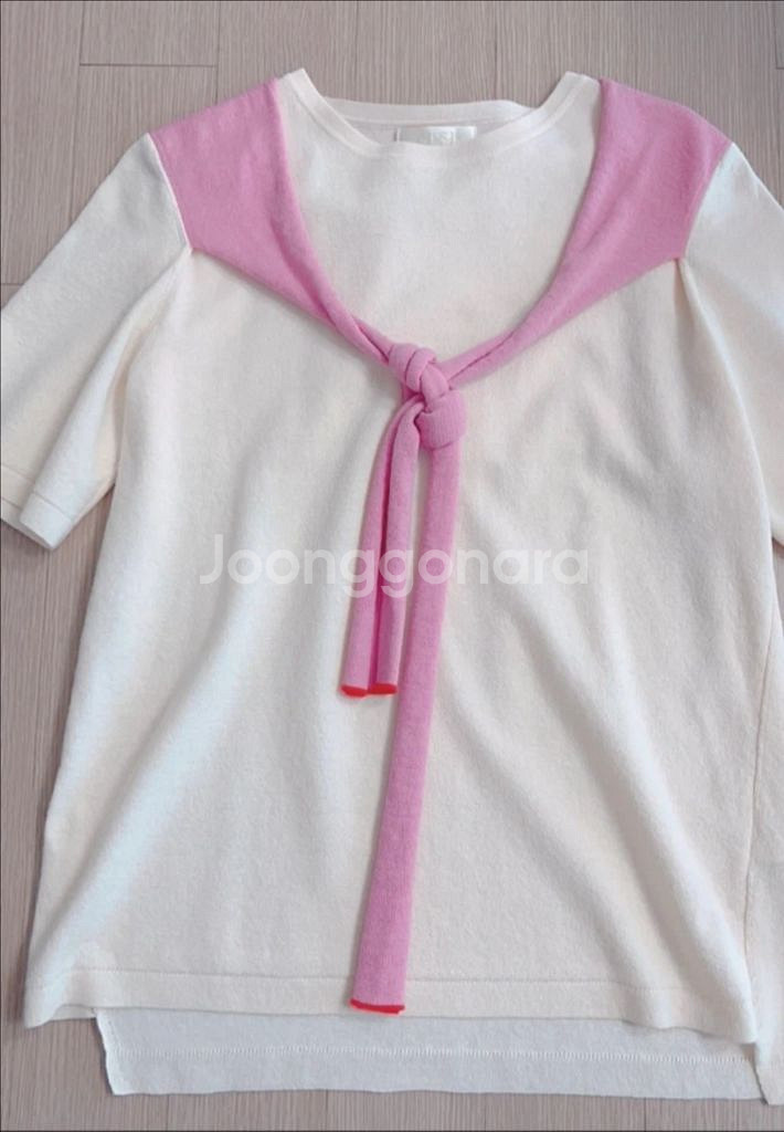 sjsj 세일러 니트 블라우스 프리사이즈--0