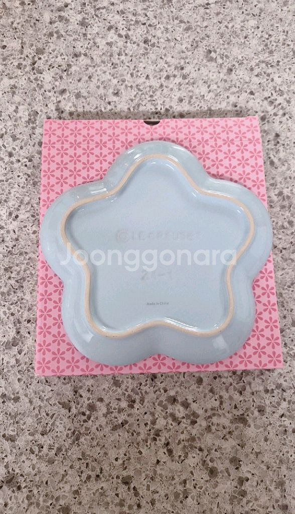 르크루제 플라워 접시 19cm. 세제품--1