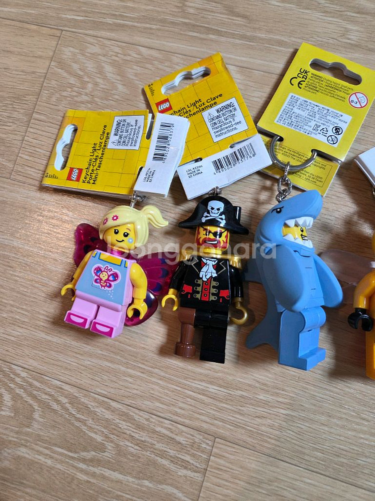 레고 라이트 키링 해적 산타 상어 돼지 나비 꿀벌--1