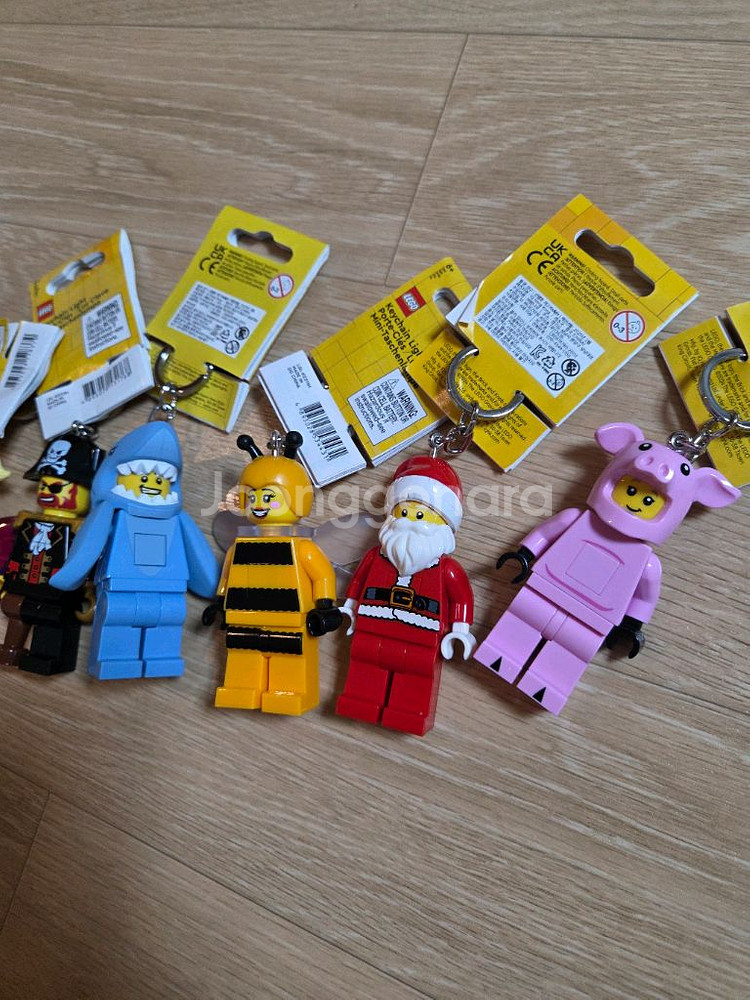 레고 라이트 키링 해적 산타 상어 돼지 나비 꿀벌--2