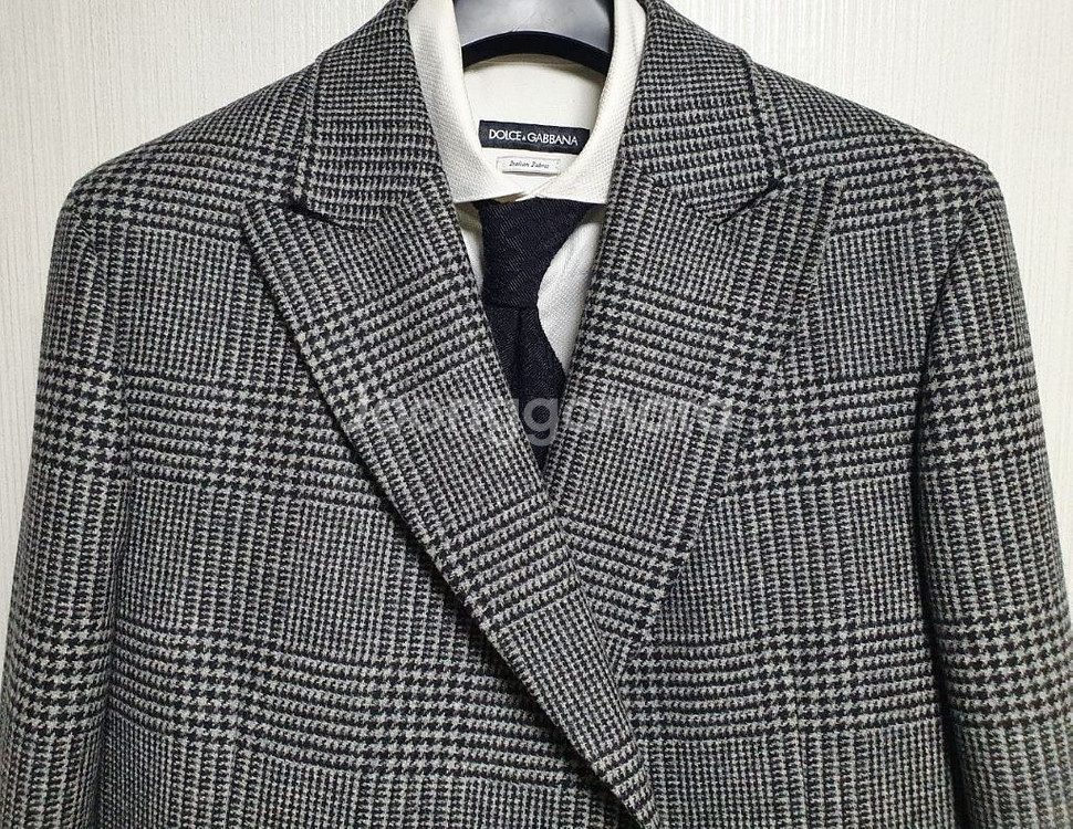 지제냐 더블 브레스티드 코트 남성 피크트라펠 zegna--4