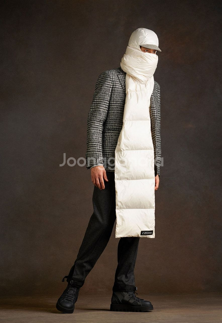 지제냐 더블 브레스티드 코트 남성 피크트라펠 zegna--9