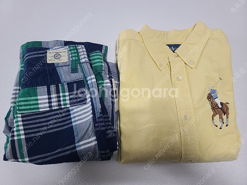 랄프 로렌 셔츠 6사이즈, 갭반바지 새상품 6사이즈--0