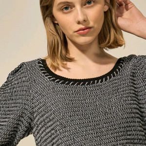 랑방 퍼프 브레이드 니트 (랑방,마인,타임,더캐시미어)