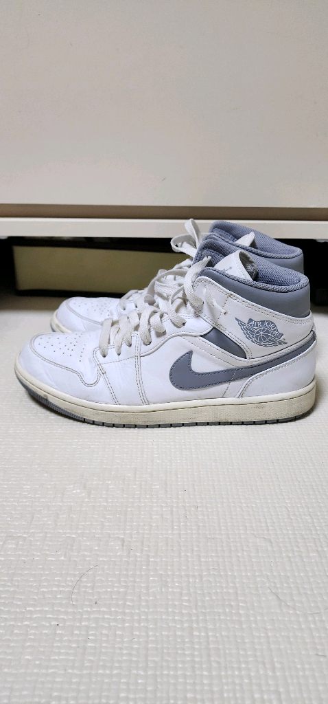 나이키 에어조던 미드 화이트--2