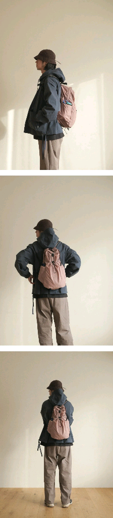 에메모가든 백팩 더스티 핑크 85사이즈 새상품--2