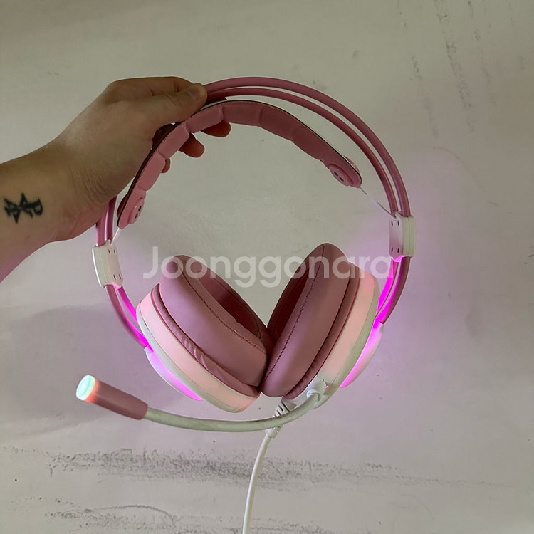 [이벤트]앱코 N800 핑크 헤드셋 키보드 마우스--3