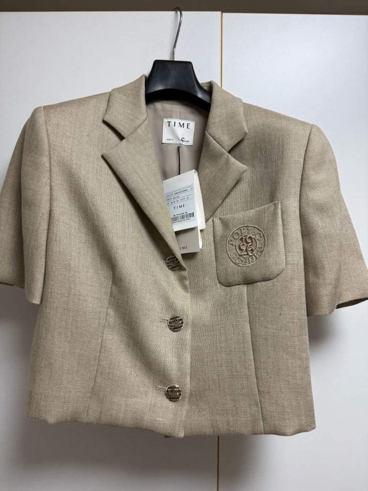 타임 린넨 자켓55(미착용)--4