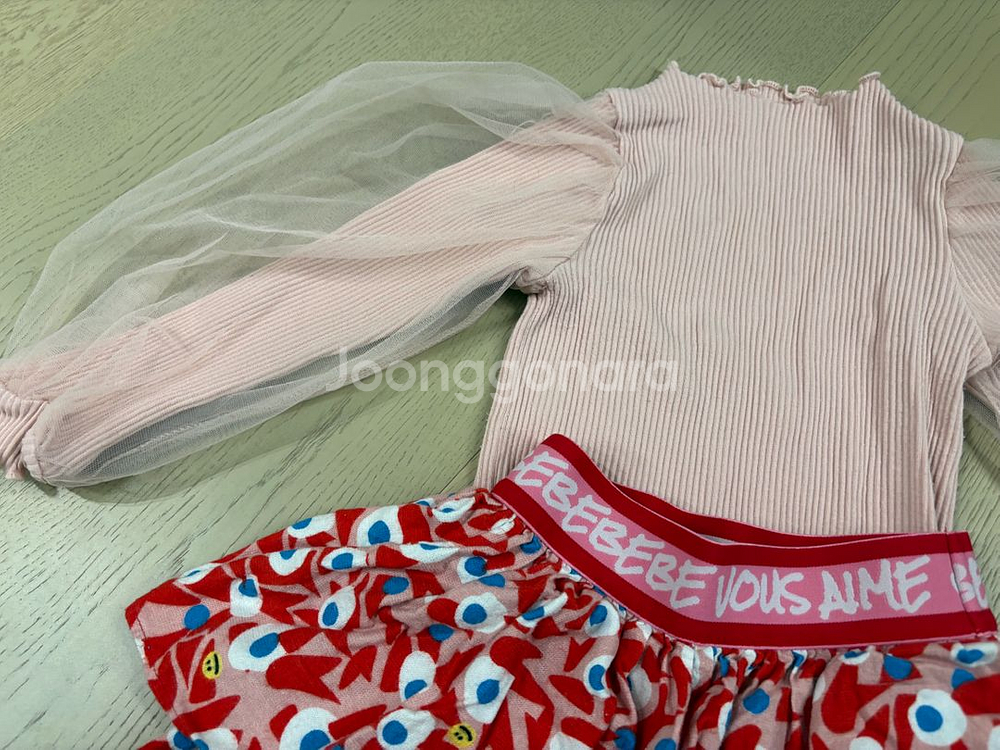 베베베베 공주 스커트 + 꼬마레 오간자퍼프티--1