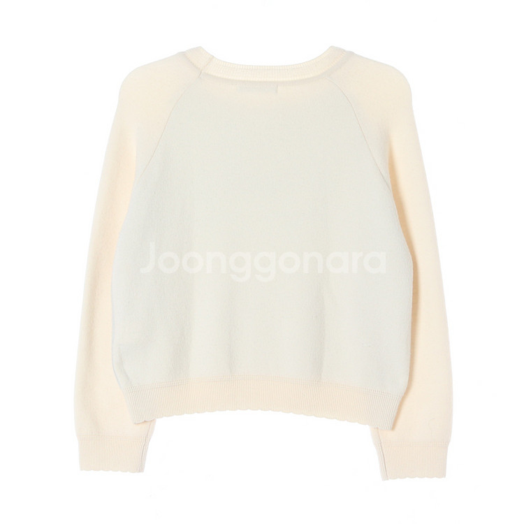 [M]올리브데올리브 울캐시미어 아이보리 숏 크롭 니트--3