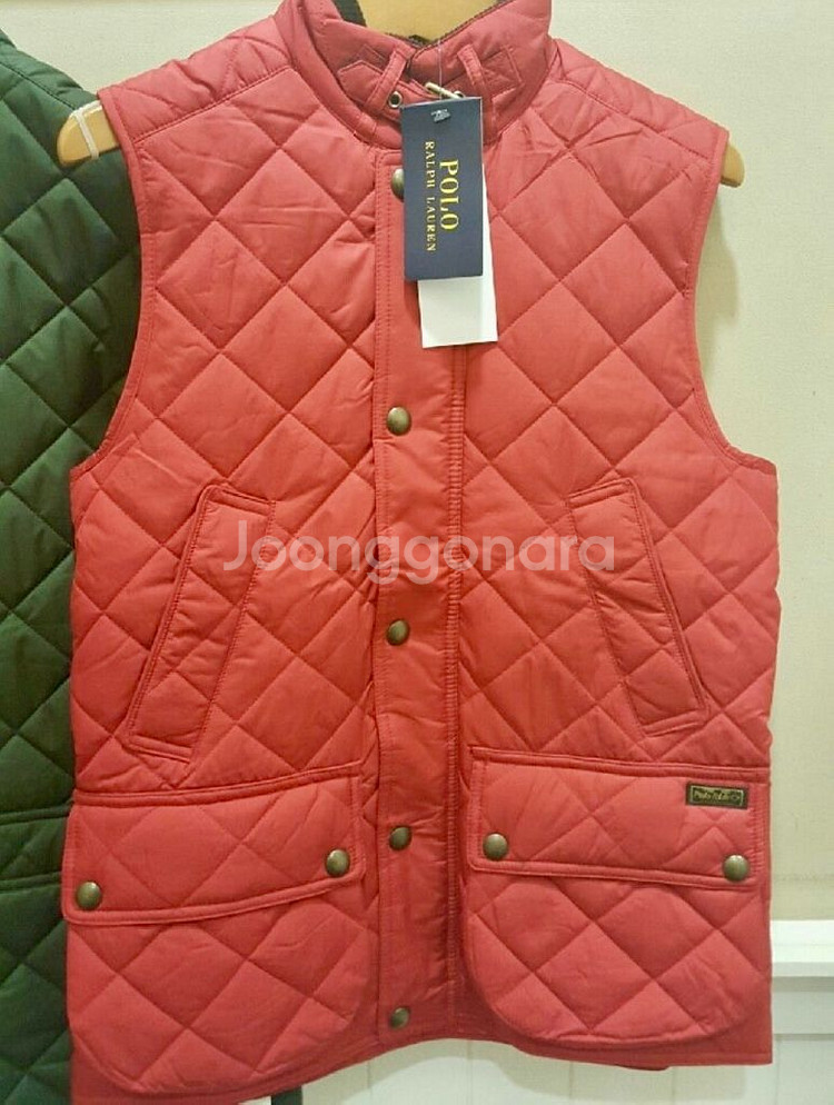 폴로 랄프로렌 퀼팅 조끼 레드 사이즈S--2