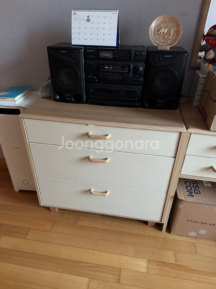 3단 서랍장과 화장대--0