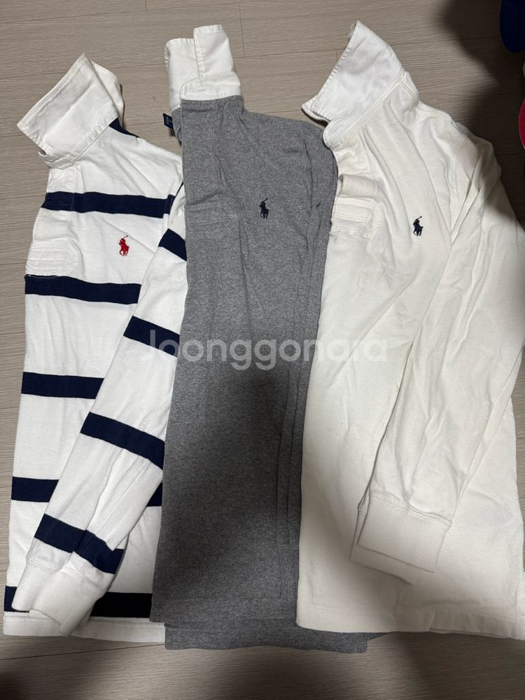 폴로 랄프로렌 럭비 카라티 긴팔 사이즈M 팝니다--0