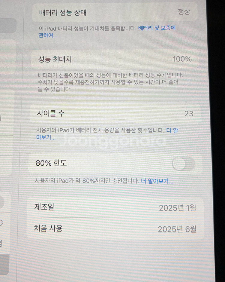 아이패드 미니 7 256 WiFi 블루 애케플--2