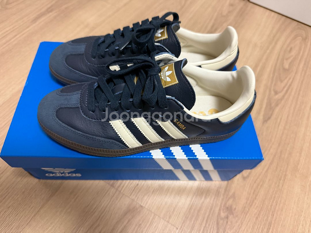 아디다스 삼바 네이비/화이트 235(1회 착용)--1