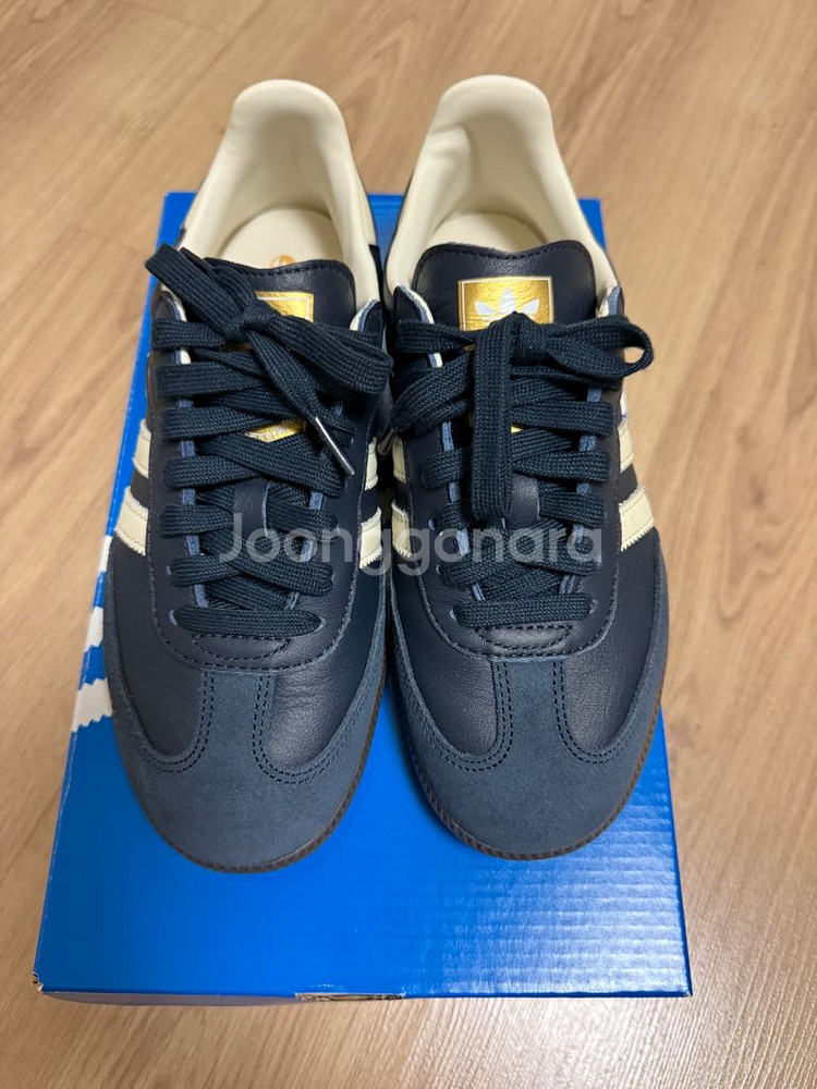 아디다스 삼바 네이비/화이트 235(1회 착용)--2