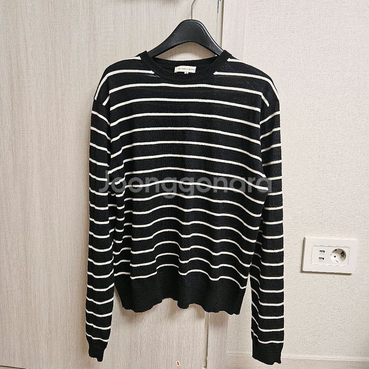 더캐시미어 스트라이프 니트--6