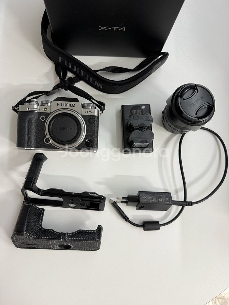 후지 X-T4 실버 풀박 1855 렌즈 풀세트--2
