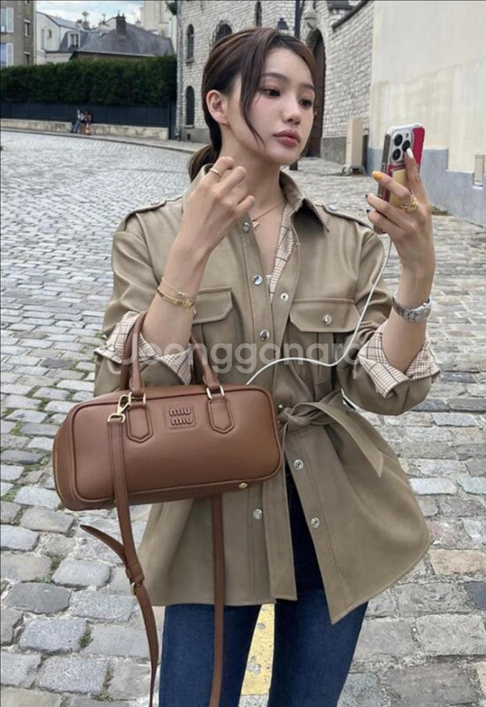 마리마켓 / 크랙 사파리 가죽자켓--0