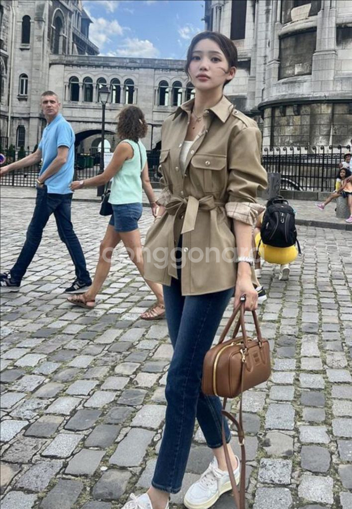 마리마켓 / 크랙 사파리 가죽자켓--2