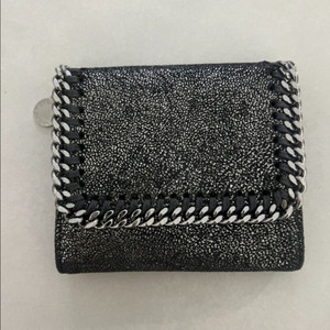 스텔라 맥카트니 체인 반지갑 블랙