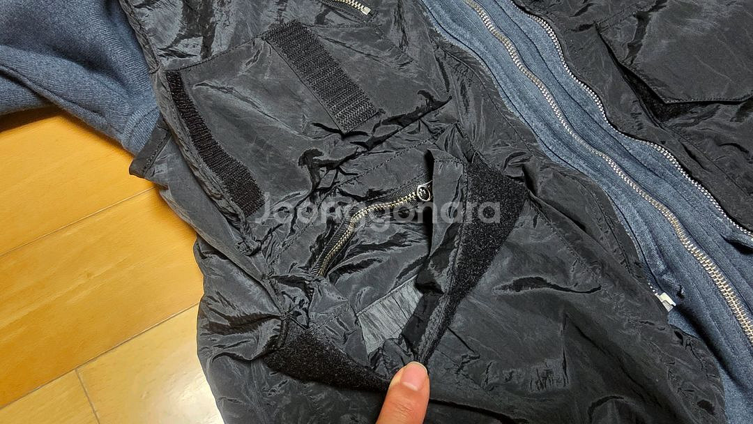 스톤아일랜드 섀도우 후드 집업 + 조끼 세트--7