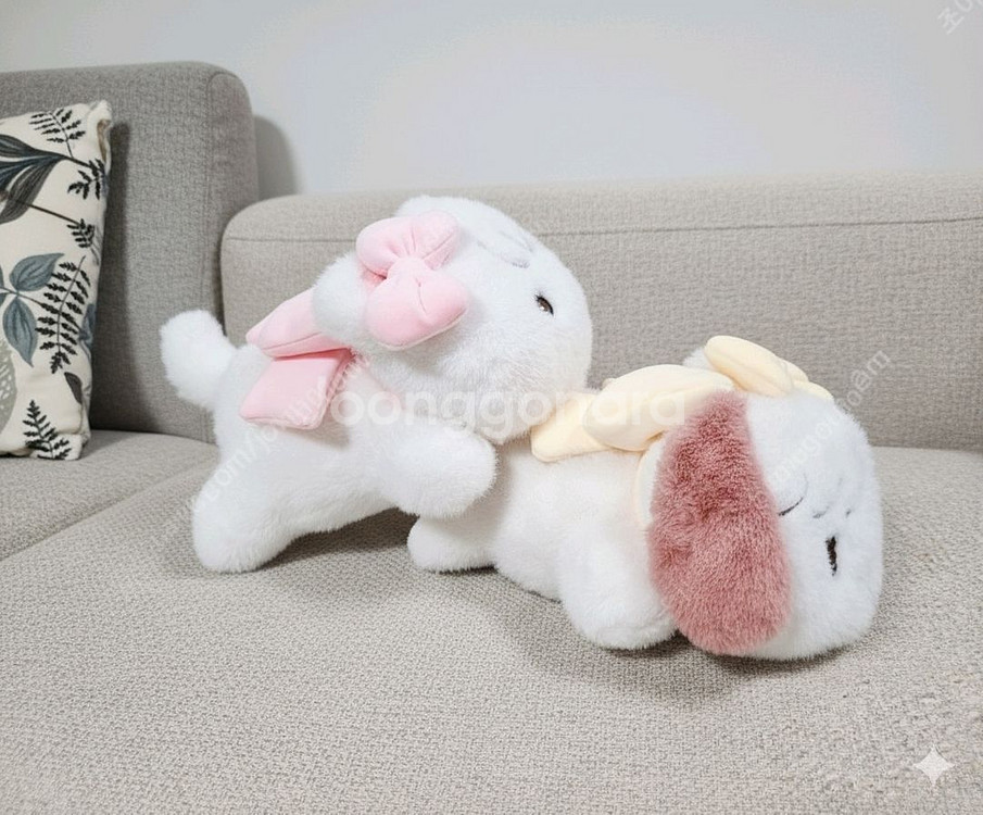 2개 미코즈 인형 무스 수플레 라잉인형 강아지 고양이--0