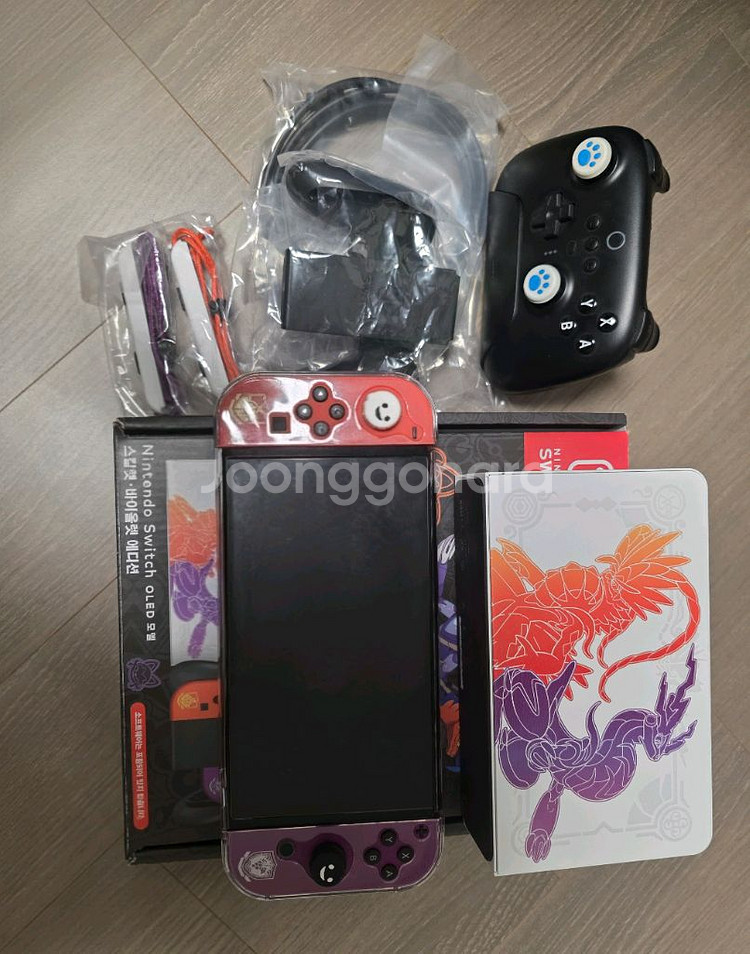닌텐도 스위치 OLED 스칼렛 바이올렛 에디션 +a--0