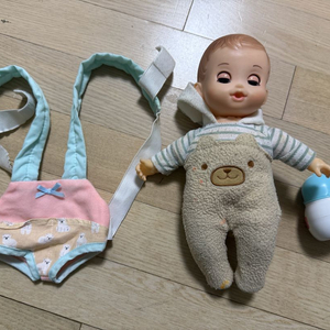 콩콩이 인형 & 아기띠 세트