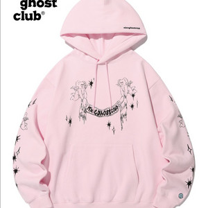 나이스고스트클럽 헤븐리 베어 엔젤 후드티 라이트 핑크