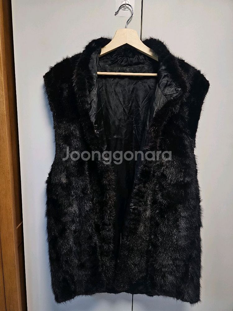 밍크 조끼 팝니다(하프기장)--5