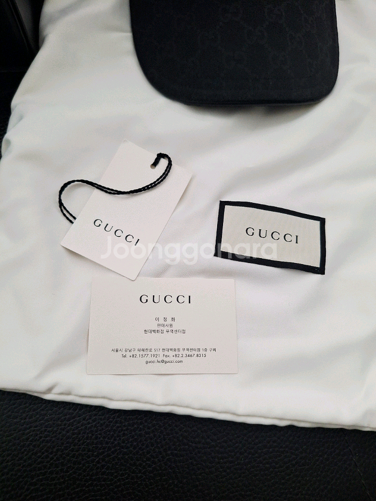 GUCCI 구찌GG 캔버스 블랙 볼캡모자 /백화점 정품--6