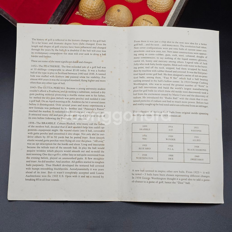 골프 희귀 소장용 골프볼 골프공 *황동퍼터 히코리퍼터--6