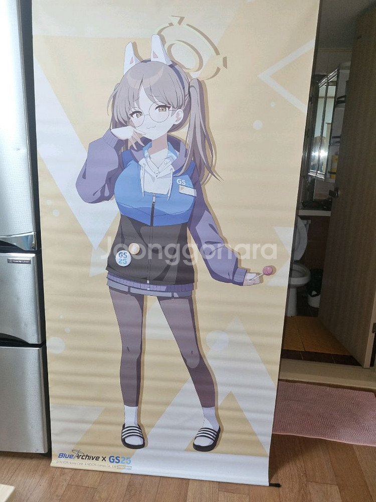 블루아카이브 gs25 대형 태피스트리 모에 공식--0