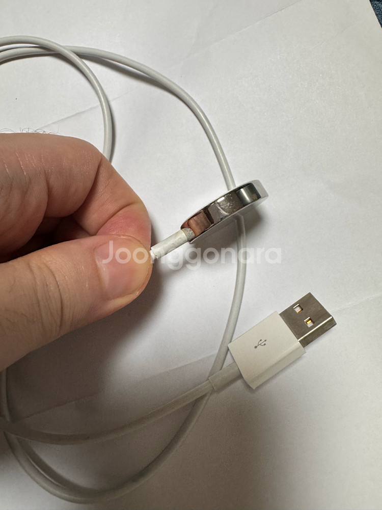 애플 정품 애플워치 충전 케이블--2