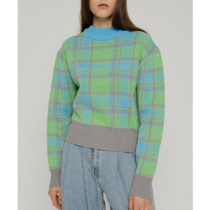 더 로켓 로켓런치 니트 free s 체크 자가드