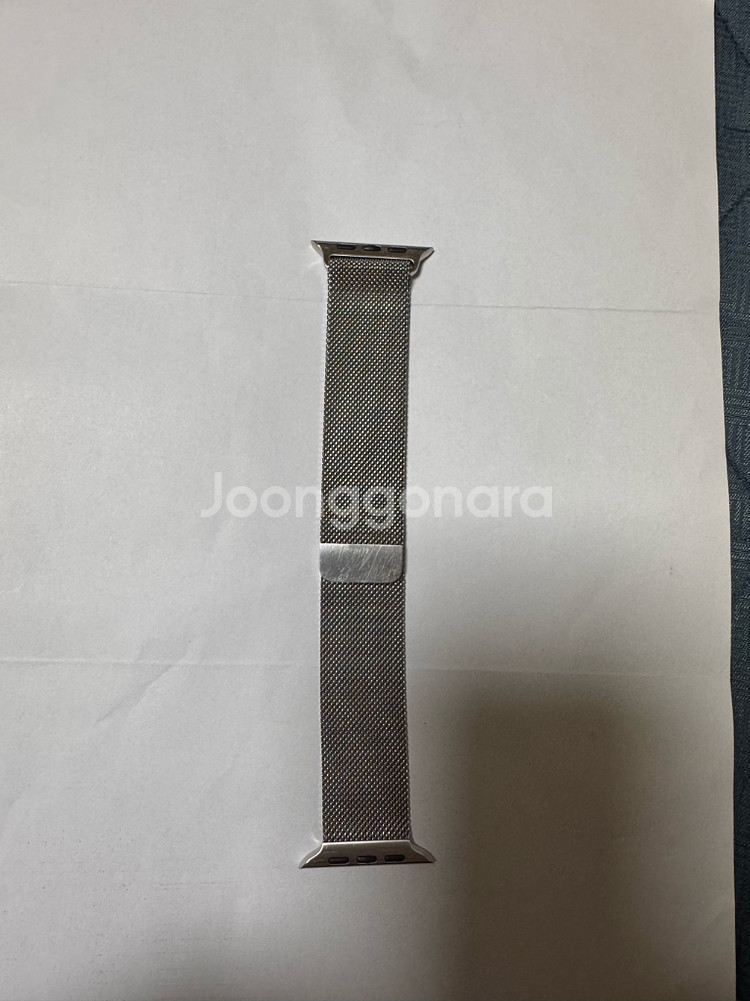 애플 정품 애플워치 스트랩 실버 밀레니즈루프 44mm--0