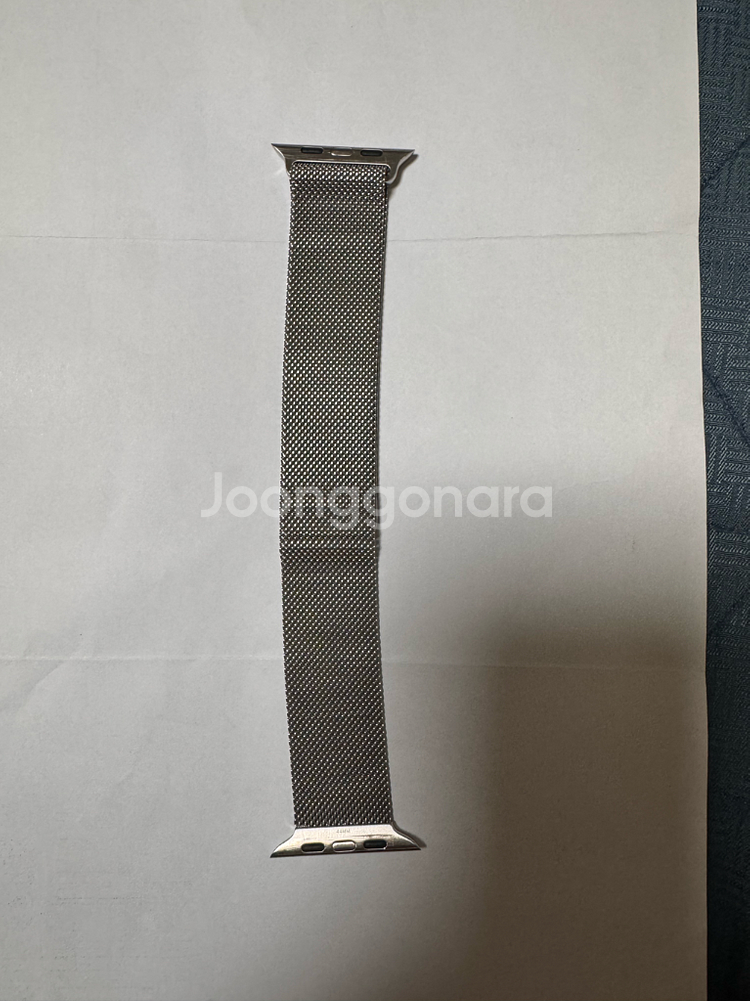 애플 정품 애플워치 스트랩 실버 밀레니즈루프 44mm--1
