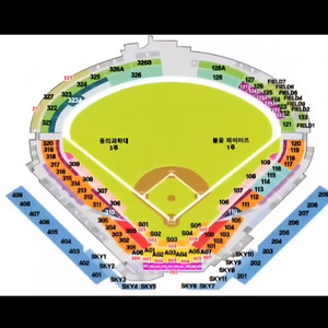 불꽃야구 대전 파이터즈파크 티켓 2매