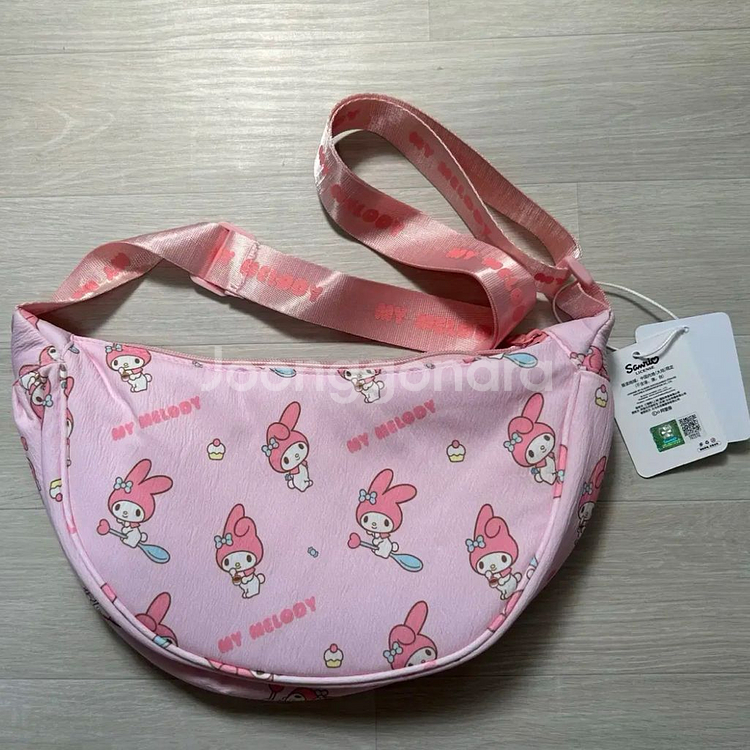 산리오 마이멜로디 반달 크로스백 가방 마이멜로디 가방--0